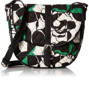 Vera Bradley Slim Saddle Bag -  Imperial Rose